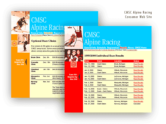 CMSC Alpine Racing Consumer Web Site